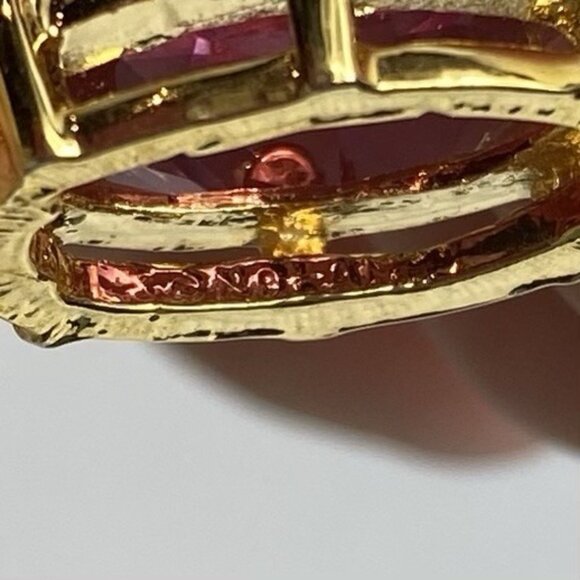 Nolan Miller Glamour Collection Interchangeable Pendants Necklace Pink Green - Picture 7 of 7